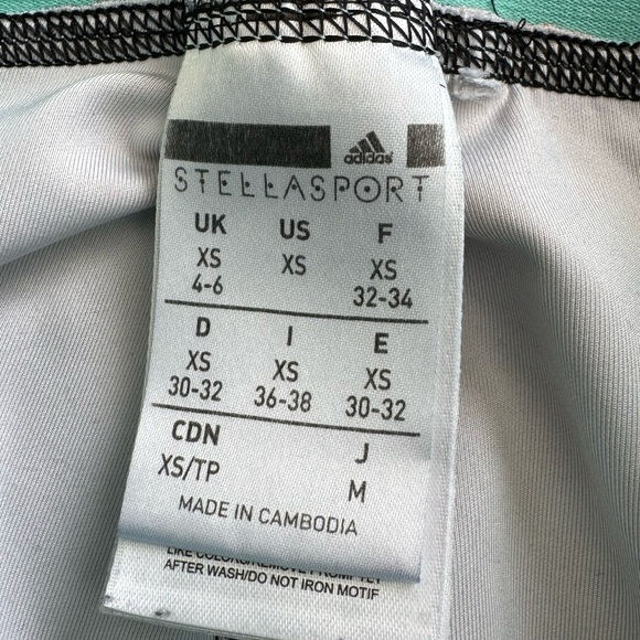 👋🎯Adidas StellaSport Multicolured AOP Womens Gym Training Tights Size XS - Picture 10 of 15